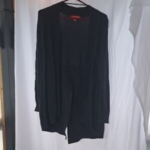 Joe Fresh. Elegant Charcoal Grey Open-Front Cardigan